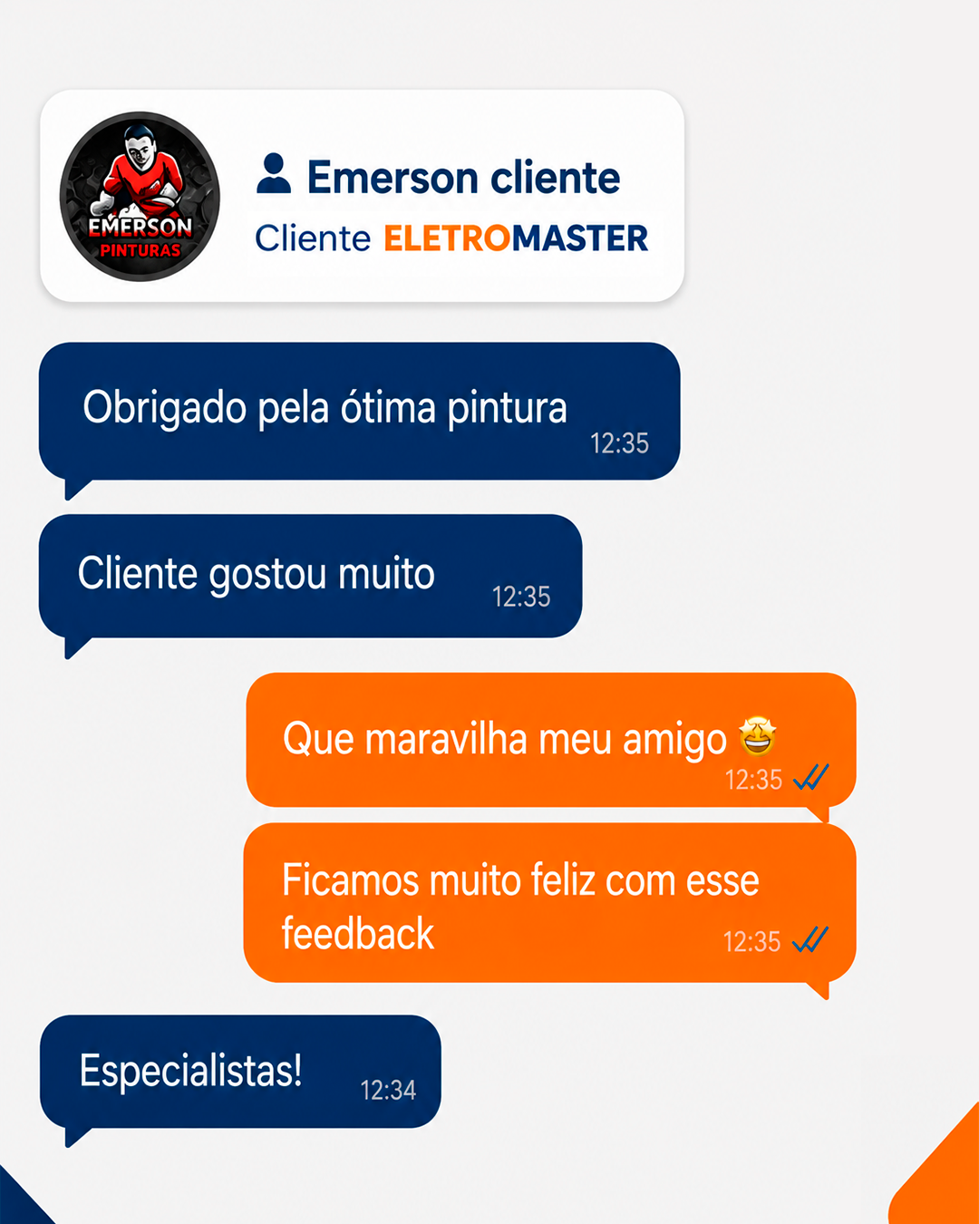 Depoimento de cliente 2 da EletroMaster
