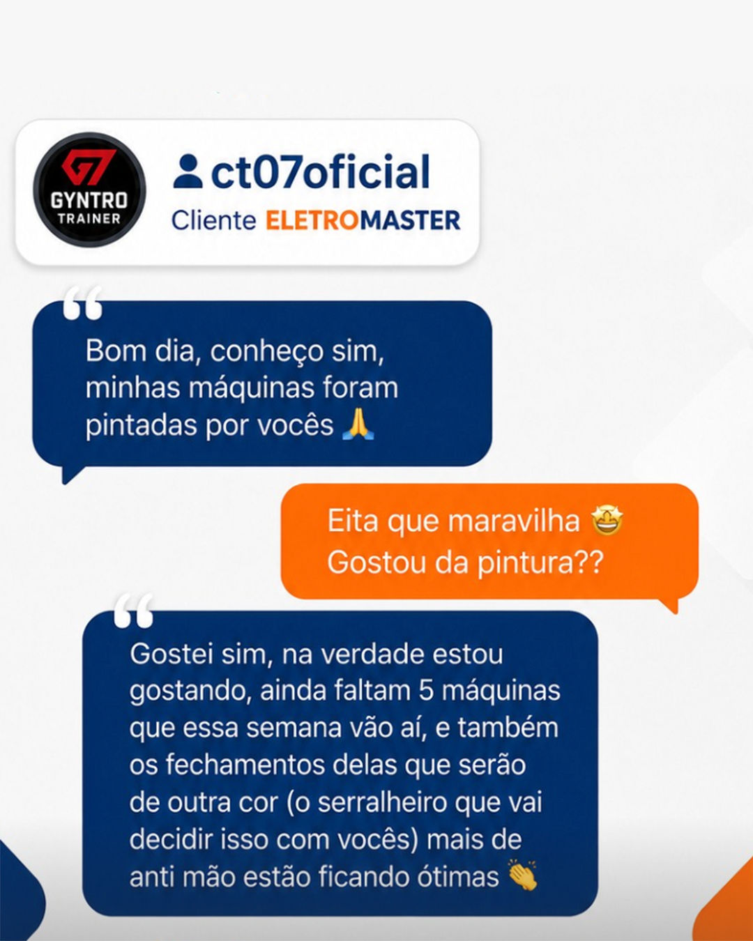 Depoimento de cliente 3 da EletroMaster
